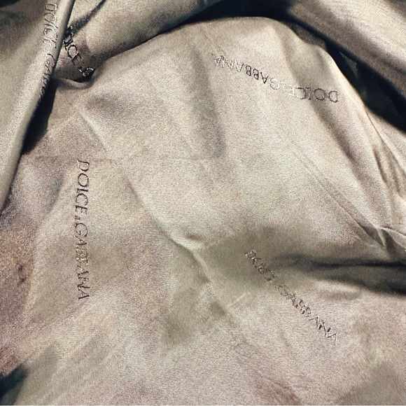 Vintage Dolce & Gabbana Brown Linen Blend Tweed Pencil Skirt IT Size 48 - Picture 4 of 16